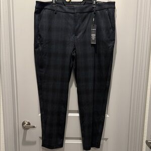 Liverpool Knits Plaid Straight-Leg Trousers | Sz 22W